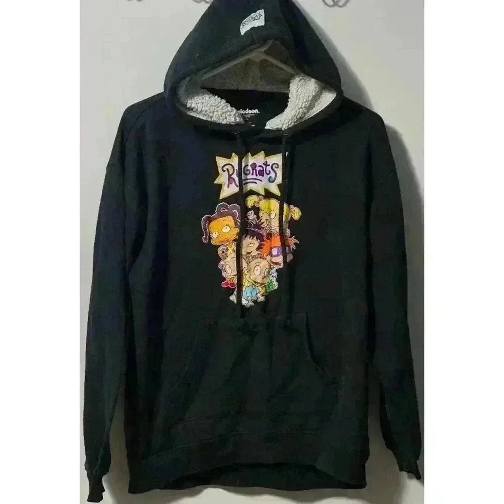 Women's Nickelodeon Rugrats Hoodie XL Black‎